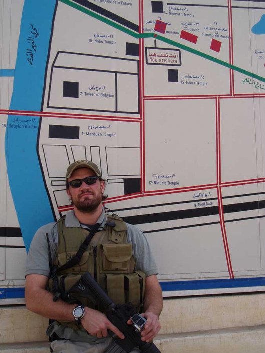 Morgan Lerette acquaints himself with Babylon, Iraq, while working for Blackwater