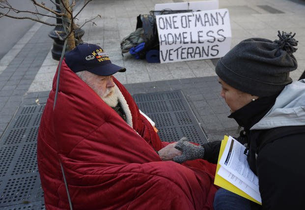 Homeless Korean War veteran