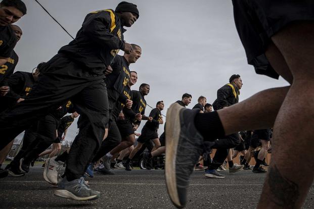 U.S. soldiers take the ACFT