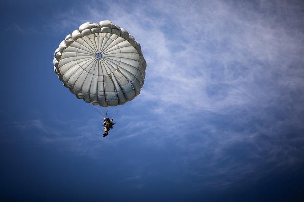 An Army paratrooper