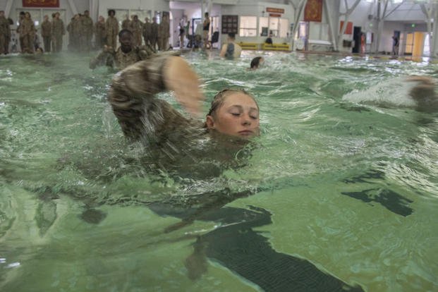 Marine Corps swim test