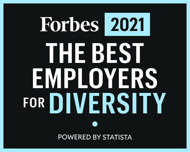Forbes 2021 Best Employers for Diversity badge