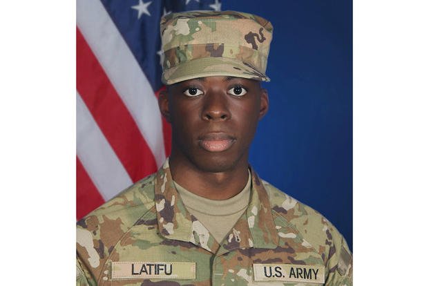 Pvt. Abdul N. Latifu was a student in the Army's air traffic control operator course.
