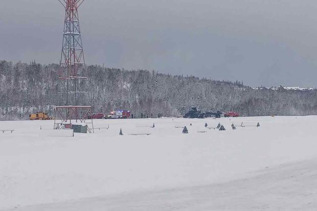 Crash of an AH-64 Apache at Talkeetna Airport, Alaska.