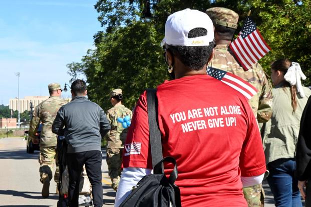 The South Carolina National Guard hosts suicide prevention walk. 