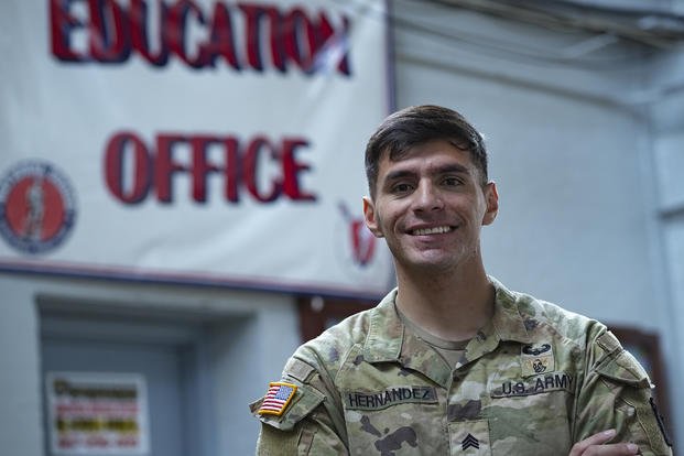 U.S. Army Sgt. Javier Hernandez, with the Maryland National Guard, has used the Post 9/11 GI Bill, among other financial sources, to help him attend dental school.