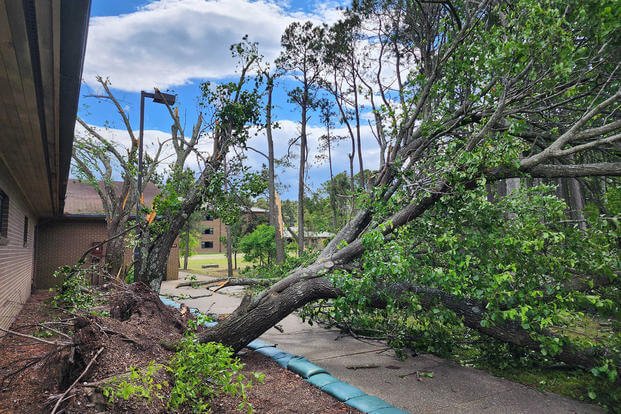 Tornado Causes Estimated  Million in Damage to Virginia Base