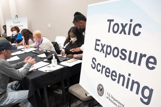 Staff from the Michael E. DeBakey VA Medical Center provide toxic exposure screenings to veterans