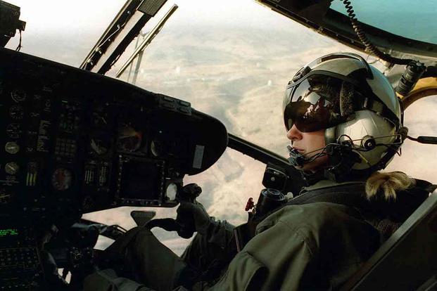 Capt. Sarah Deal, the first female Marine Corps helicopter pilot