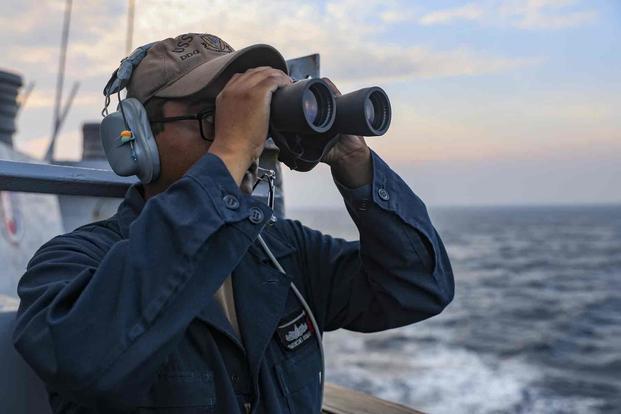 Guided-missile destroyer USS Higgins conducts Taiwan Strait transit