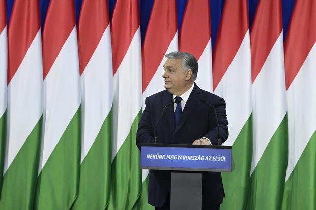 Hungary's Prime Minister Viktor Orban delivers his annual "State of Hungary" speech in Budapest