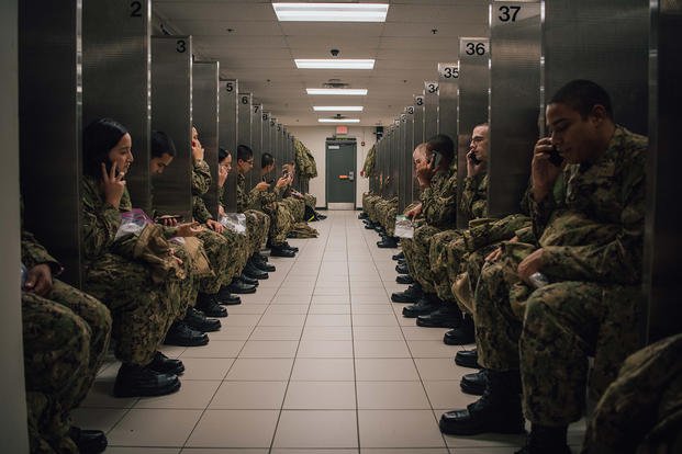 Navy Allows Boot Camp Recruits to Use Personal Cell Phones to Make Calls to Family at Home