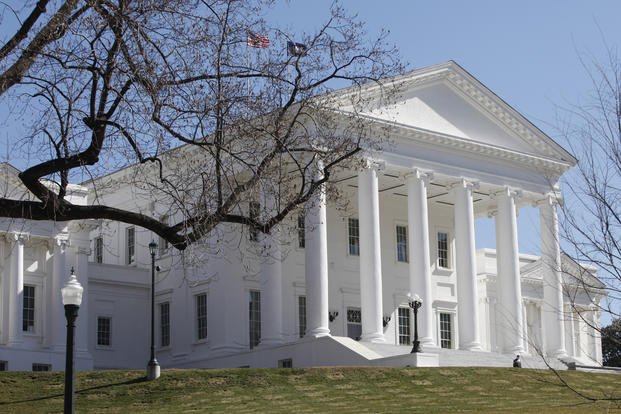 The Virginia Capitol is seen