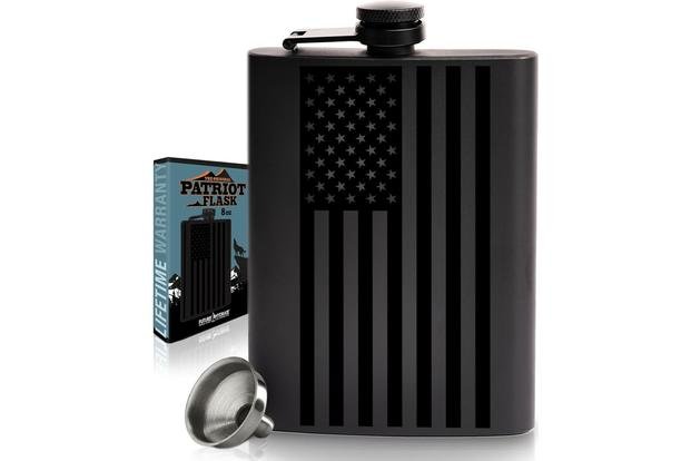 A patriotic flask