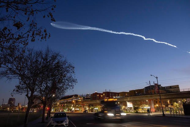 SpaceX Falcon 9 rocket launches the Starlink 7-16 mission from Vandenberg 