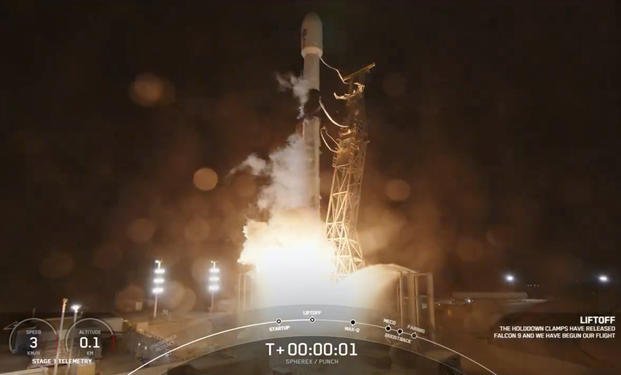 SpaceX’s Falcon rocket, carrying NASA's newest space telescope, Spherex, lifts off