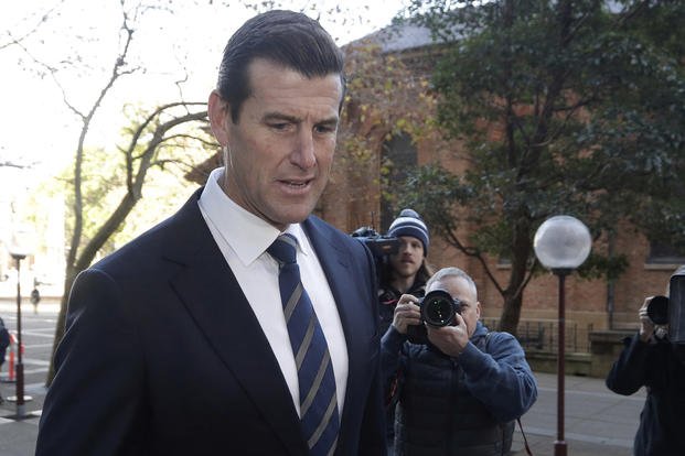 Ben Roberts-Smith arrives at the Federal Court in Sydney, Australia