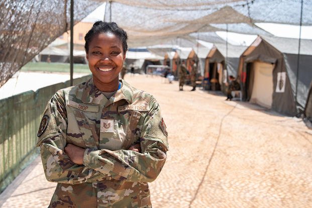 U.S. Air Force Tech. Sgt. Fatimata Diop works as a medical technician and translator in Anzi, Morocco.