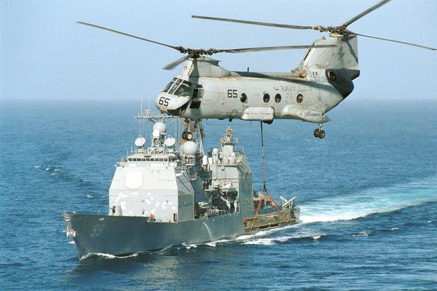 Navy cruisers such as the USS Princeton, seen here in 2001, have reached old age and will soon vanish from the fleet after more than 140 years of service.