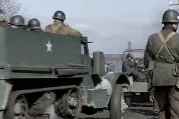 The M5 Half-track used tracks for propulsion and wheels for steering. 
