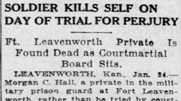 The Death of PVT Morgan C Hall