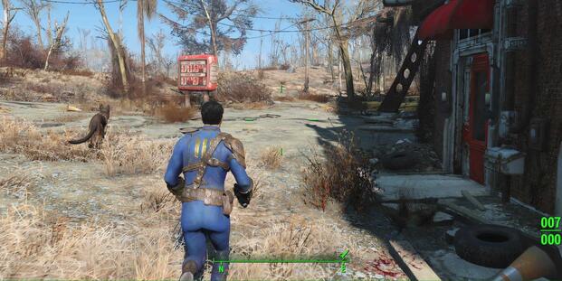 Exploring the world in Fallout 4