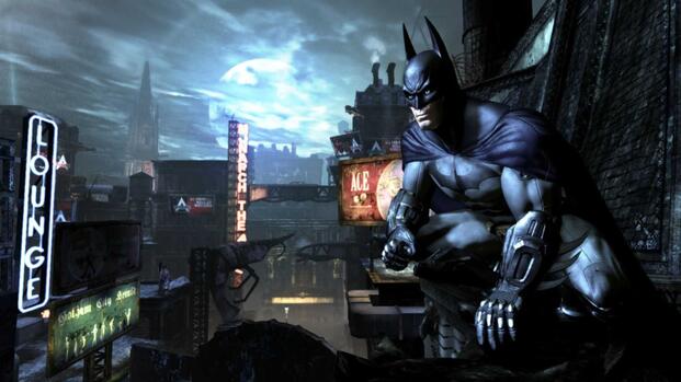 Batman exploring Arkham City - Batman Arkham City - Game of the Year Edition