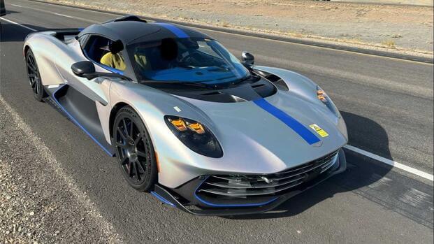Aston Martin Valhalla pulled over by police