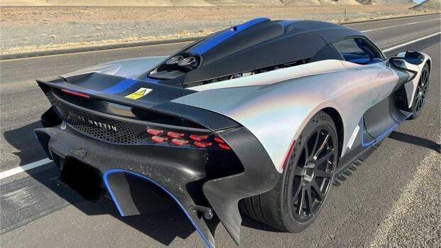 Aston Martin Valhalla pulled over by police