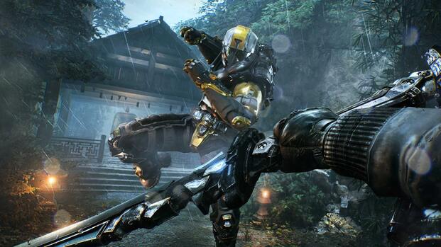 Attacking an enemy with a sword in Bright Memory Infinite