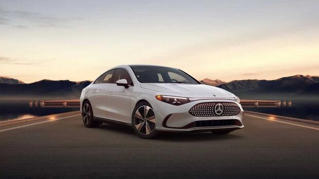 2026 Mercedes-Benz CLA350 4MATIC with EQ Technology front quarter