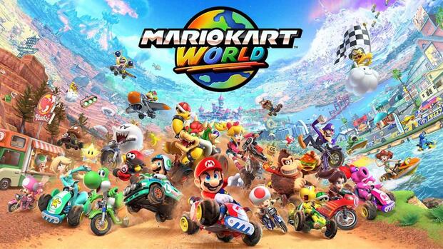 Official cover art from the Nintendo Switch 2 eShop - Mario Kart World