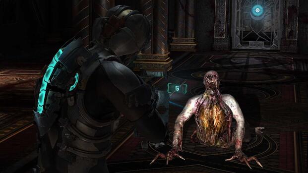 Shooting Necromorphs in Dead Space 2 (2011)