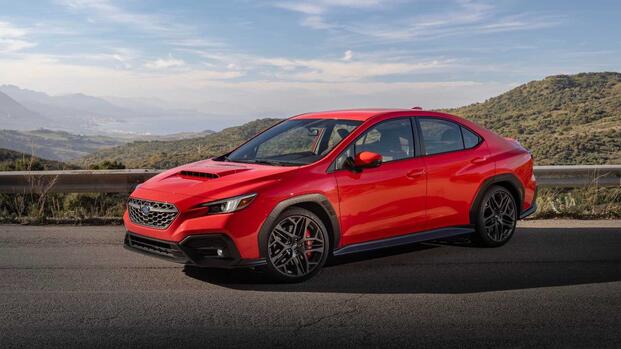 2024-2025 Subaru WRX Exterior Red front 3/4