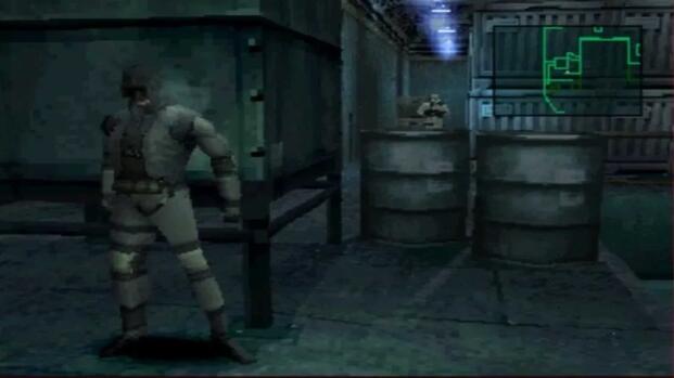 Metal Gear Solid Snake Hides From Guard