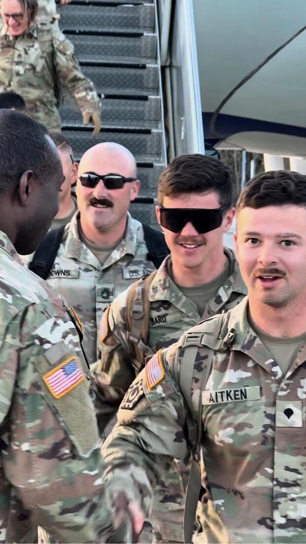 'Exceptional' Army National Guard Soldiers Return Home From Saudi Arabia