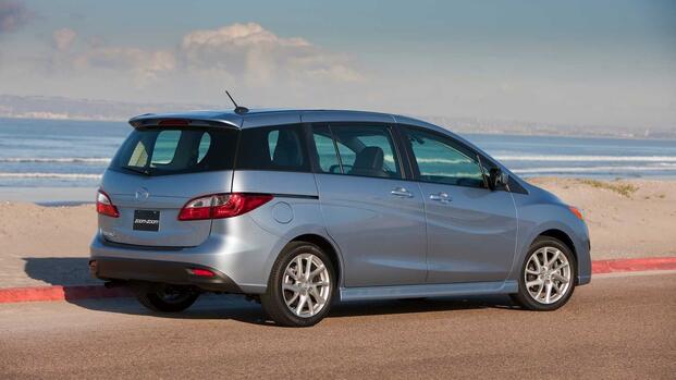 2012 Mazda 5 - back 3/4 angle