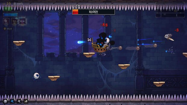 Flying an airship in Rogue Legacy 2
