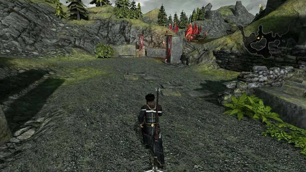 Exploring a field in Dragon Age 2 (2011)