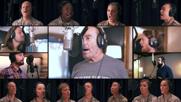 Air Force Teams Up with Lee Greenwood for Patriotic God Bless the USA Performance