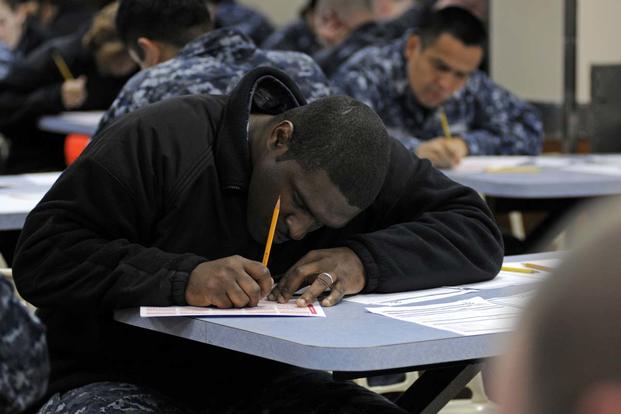 Sailors Taking Exam