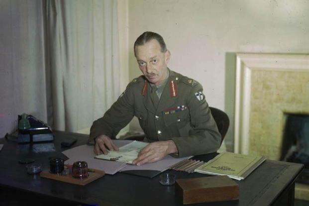 Lieutenant General M C Dempsey, Cb, Dso, Mc, Commander in Chief, British Second Army, April 1944