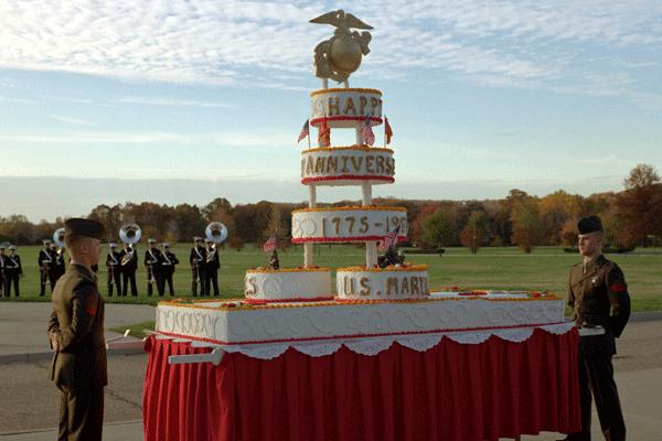 USMC birthday cake.
