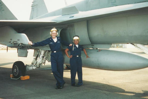 Petty Officer Jennifer Marshall and Seaman Rosemarie Alvarez