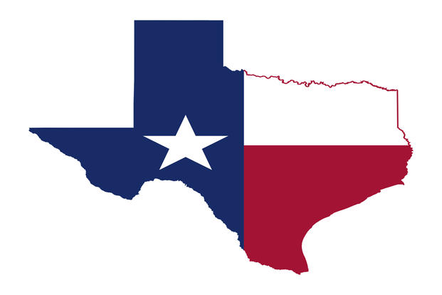 Texas Flag Map