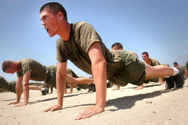 Marine push 2025 up workout