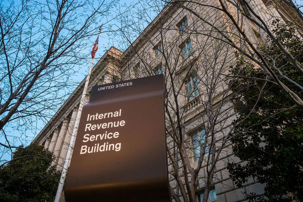 In this April 13, 2014, file photo, the Internal Revenue Service Headquarters (IRS) building is seen in Washington. J. David Ake/AP