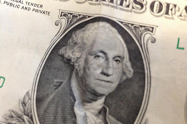 dollar bill close up
