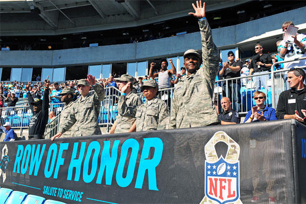 salute to service panthers