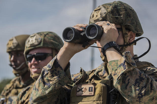 U.S. Marines with 2nd Air Naval Gunfire Liaison Company oversee a joint tactical air control operation at Marine Corps Base Camp Lejeune, North Carolina, March 25, 2016. (Photo: Lance Cpl. Erick Galera)